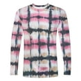 thumbnail image 5 of SGFCWSX Mens Long Sleeve Plaid Shirts,Round Neck Lightweight Pullover Casual Tops Red L, 5 of 5