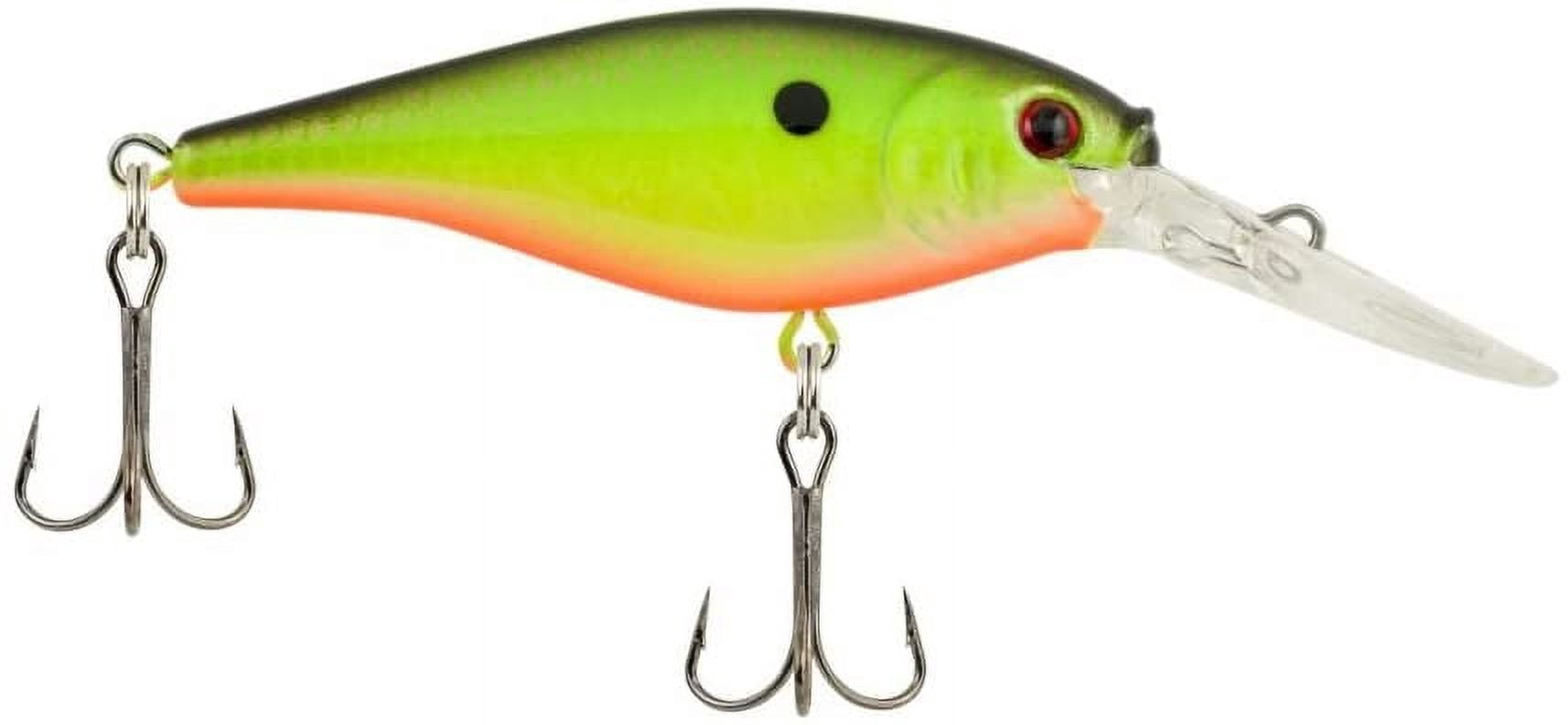 Berkley Flicker Shad Fishing Lure, Slick Chartreuse, 3/16 oz