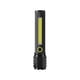 thumbnail image 1 of Linterna recargable por USB de aleación de aluminio | LED COB con zoom, haz potente para exteriores, camping, senderismo, luz de emergencia, 1 of 2