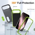 thumbnail image 5 of Allytechgroup Case Compatible with iPhone Air with Hidden Kickstand, [Military Grade Drop Protection] Soft TPU Hard PC Bumper Non-Slip Shockproof Full Protective Case, Gray+Green, 5 of 8