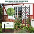 thumbnail image 2 of Garden Trellis for Climbing Plants Outdoor 5.25 FT, Plastic Coated Iron Pipe Metal Support Wall Tall Plant Trellis Fence with 20 Ties, 2 of 6
