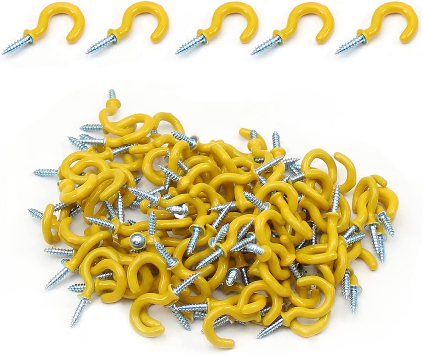 Plastic Coated Ceiling Hooks3/4 Inch Question Mark Shape Hook Screwin