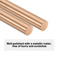 thumbnail image 4 of Uxcell Copper Round Rod 10mm x 100mm T2 Copper Stock, 4 of 7