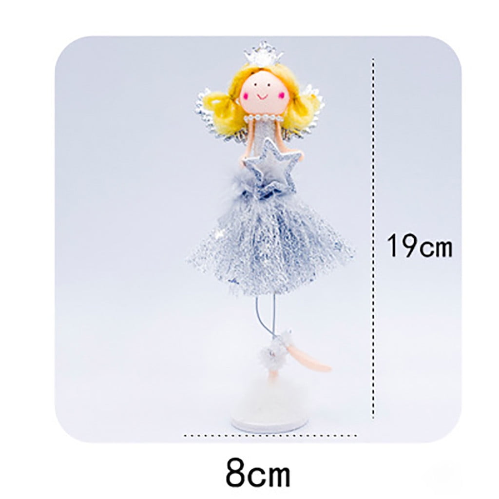 Toys and Hobbies Christmas Blonde Girl Angel Christmas Tree Topper Innovation Doll Decoration jieGorge Education Toy