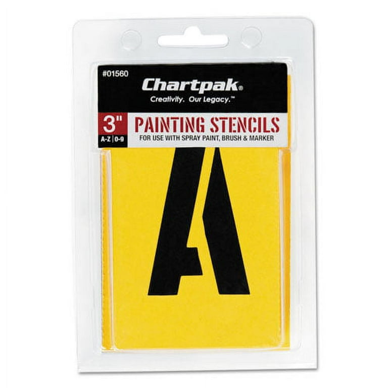 Professionial Lettering Stencils, Painting Stencil Set, A-Z Set/0-9, 3 Professionial Lettering Stencils, Painting Stencil Set, A-Z Set/0-9, 3