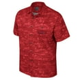 thumbnail image 2 of Men's Colosseum Cardinal Arkansas Razorbacks Ozark Button-Up Shirt, 2 of 3