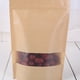 thumbnail image 2 of EeaseMX 25 bolsas de papel kraft con ventana para embalaje, con cierre autosellante, para alimentos secos, frutas, té, etc. (12 x 20 cm), 2 of 7