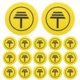 thumbnail image 1 of QUMIIRITY 50Ud Etiquetas Reflectantes De Seguridad Para Tierra En PVC Para Señalización Eléctrica, 1 of 7