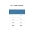 thumbnail image 4 of Stone Mountain Boy's 28mm Casual Leather Belt, 4 of 5