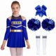 thumbnail image 5 of Girls Long Sleeve Cheer Outfit for School Events and Halloween Costume Dress-Up, 5 of 5