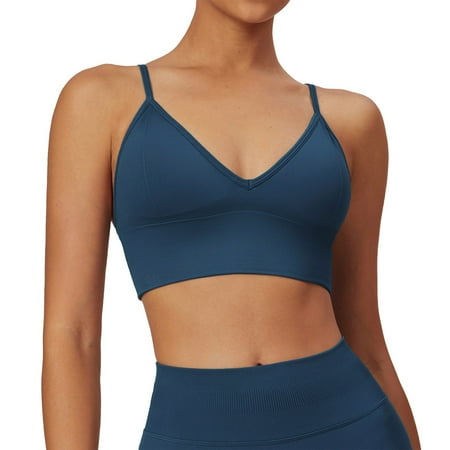 Women s Seamless Sports Bra with Adjustable Straps Comfortable  Breathable  Supportive Activewear for Yoga & Fitness