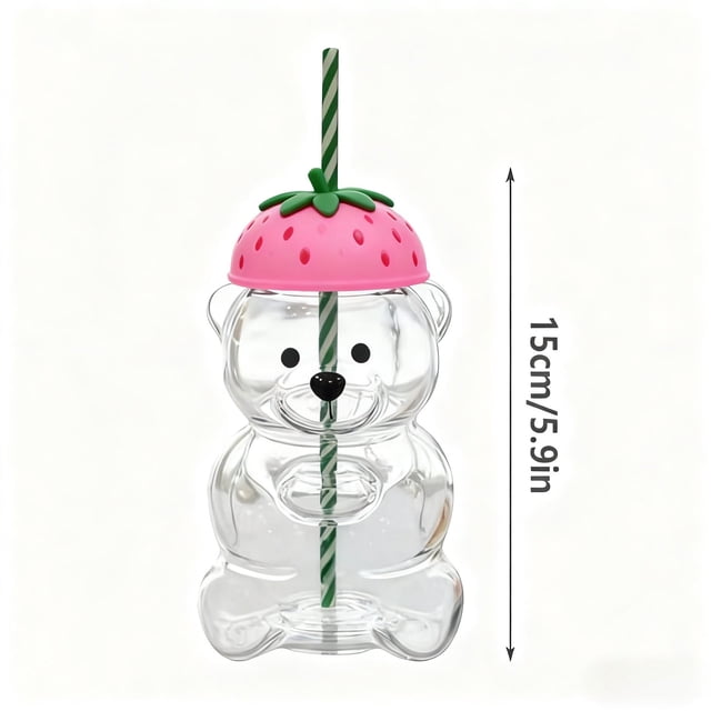 2025 New limited edition glass bear cup barista bear cup cold drink