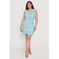 thumbnail image 2 of Women's Plus Size Ruffle Trim Tie Detail Crochet Vest, 2 of 4