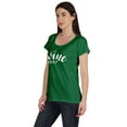 thumbnail image 4 of Inkmeso Scoop Neck Wine Not Funny Typographic Casual Cotton Tee Tops For Women, 4 of 9