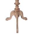 thumbnail image 4 of East at Main Ford Round Rustic Natural Brown Farmhouse Small Solid Mindi Wood Pedestal End Table, 4 of 6