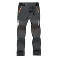 thumbnail image 2 of Yaoyar Men's Hiking Pants Quick Dry Lightweight Water Resistant Outdoor Sports Pants with Zipper Cargo Pockets Gray 4XL, 2 of 4