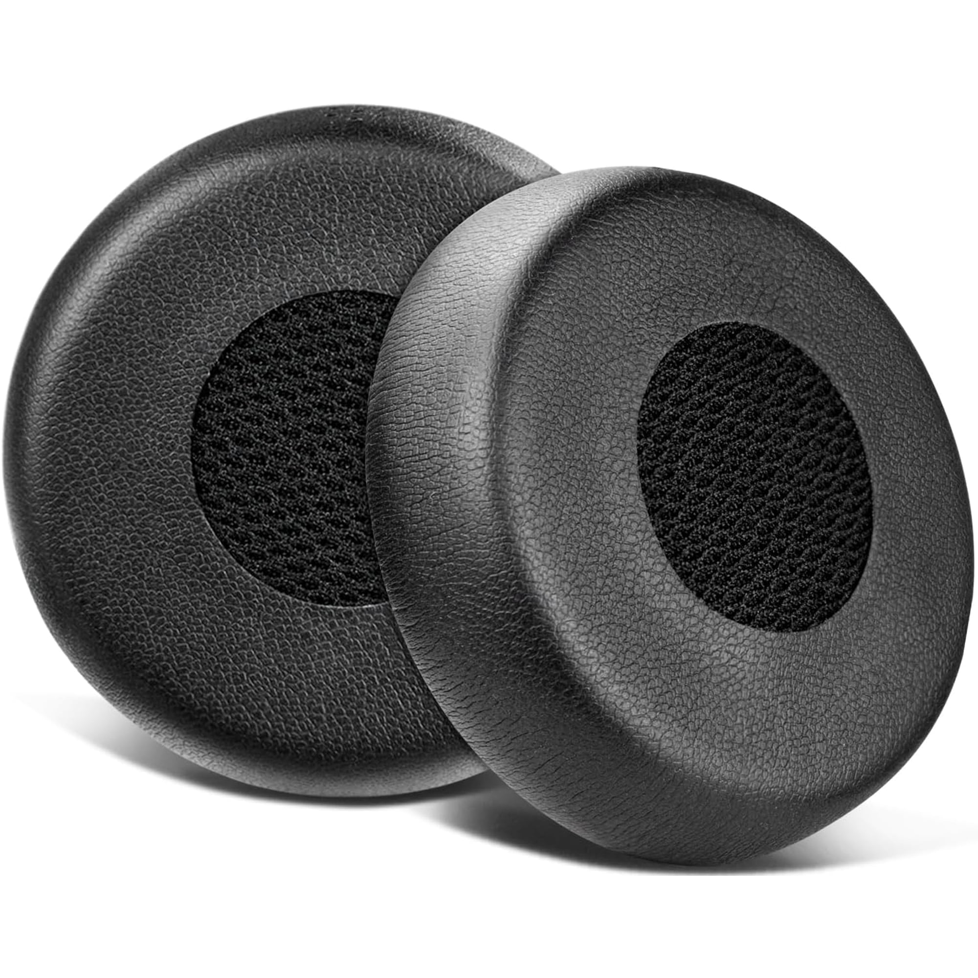 SOULWIT Earpads Replacement for Jabra Evolve 75(75UC 75MS 75SE) Stereo Wireless Headset, Ear Pads Cushions with Soft Protein Leather, High-Density Noise Isolation Foam - Black