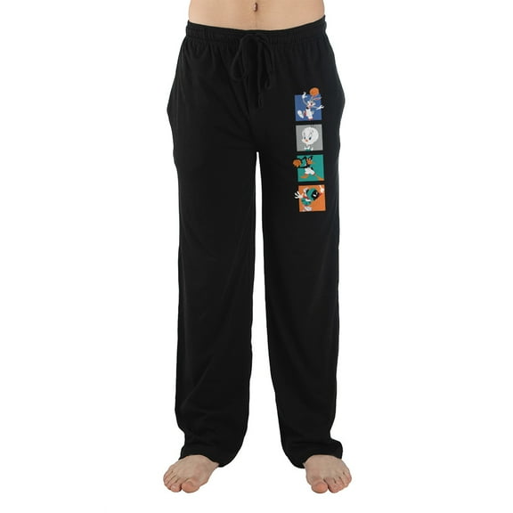 Space Jam 2 A New Legacy Animated Movie Men's Black Sleep Pajama Pants - L