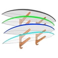 thumbnail image 2 of Grassracks Bamboo Surfboard Rack for 4 Boards - Horizontal Surf Wall Rack or Snowboard Mount - Kaua'i Quad (4 Boards, Bamboo), 2 of 4