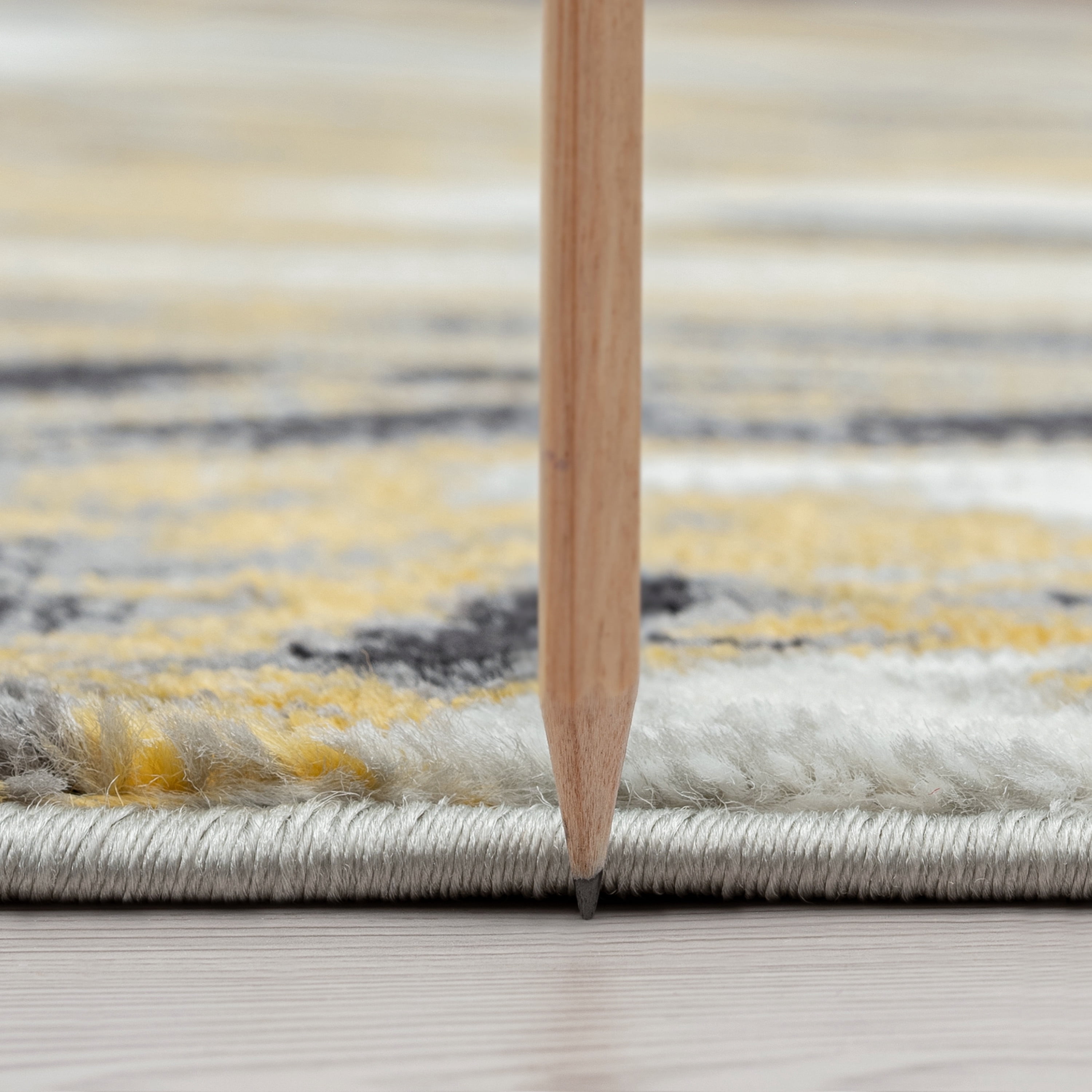 Bliss Rugs Modern Contemporary Abstract Area Rug, Indoor Rugs for Living Room, Dining Room, Bedroom | Yellow, 8' x 10' (7'11''x10'3'')