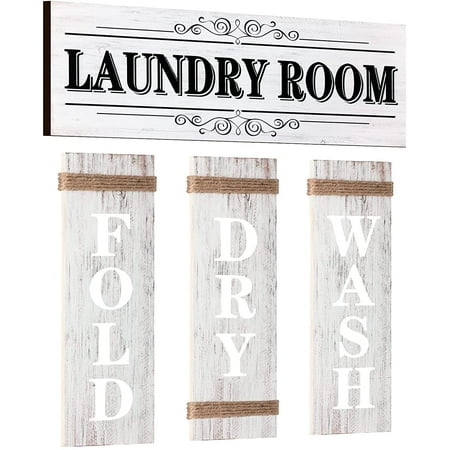 4 Pieces Home Vintage Laundry Room Canvas Wall Art, Rustic Laundry Rules  Prints Signs Framed, Bathroom Laundry Room Decor Retro Wash Wall Art For  Home Hanging Decor Door Wall (Light Grey) |