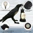 thumbnail image 5 of Crow Lamp Raven Light, Raven Table Lamps Crow Desk Lamp, Resin Bird Light Lamp with Bulb, Unique Black Raven Crow Decor Table Lamps Light for Bedside Bedroom Living, 5 of 8
