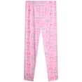 thumbnail image 6 of Sweet & Sassy Girls Pajama Set Super Soft Sleep Shirt and Pajama Pants Scrunchie 4 Piece, 6 of 7