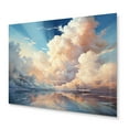 thumbnail image 2 of Designart "Coastal Horizon Clouds I" Landscapes Metal Wall Art Prints, 2 of 5