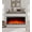 White, variant on Maxhonor 40" Black Panoramic Electric Fireplace with Mantel, 3D Dynamic Flame, 750W/1500W Dual Heating, Whisper-Quiet, Touch & Remote Control