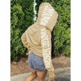 thumbnail image 4 of Zip Up Loose Hooded Sports Sweatshirts,Letter Graphic Y2k Style Long Sleeve Top Solid Color Hoodie Jacket,Women's Sporty Sweatshirts, 4 of 5