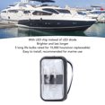 thumbnail image 4 of LED Ship Side Light, Rectangle PC Plastic Lens Double Bullseye LED Marker Lights Easy To Install 10-30V Surface Mount Eye Catching  for Marine Use, 4 of 7