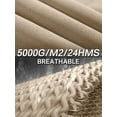 thumbnail image 4 of 33,000ft Women's Softshell Long Jacket with Hood Fleece Lined Windproof Warm up Waterproof Windbreaker, 4 of 6