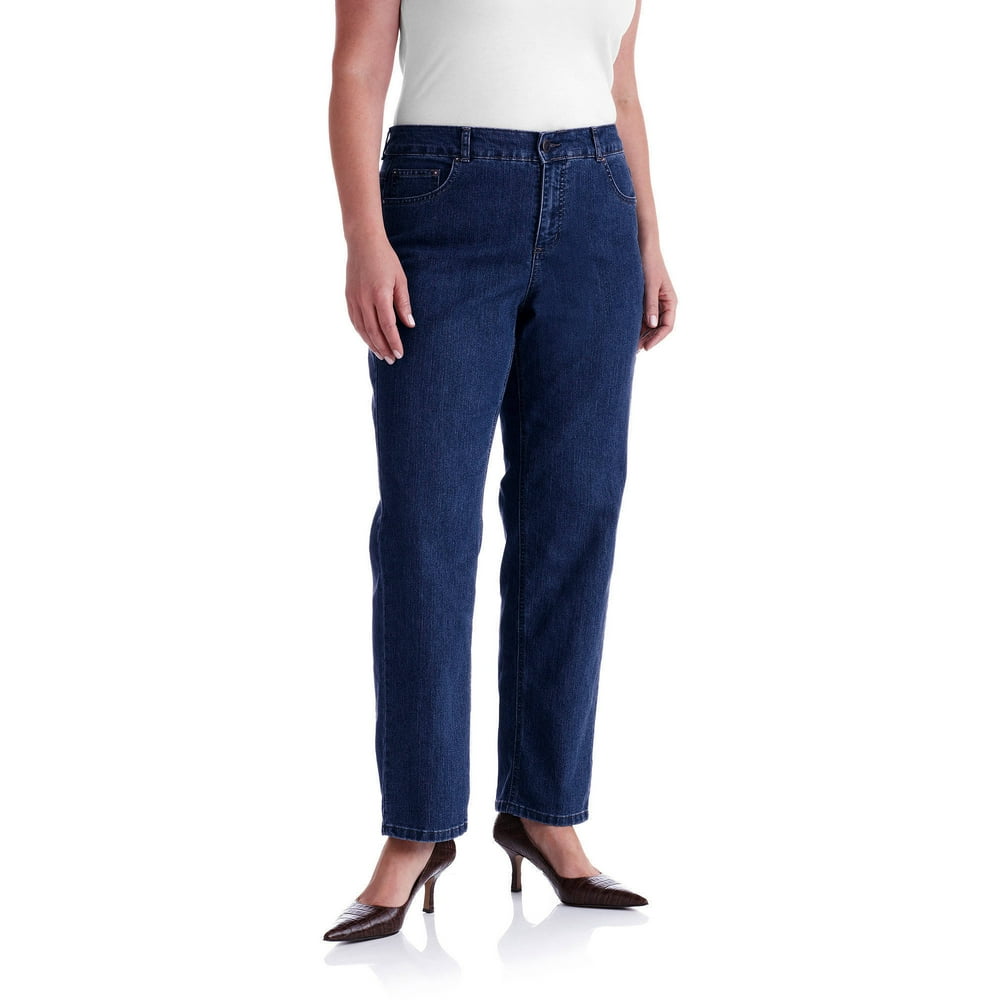 plus size high waisted jeans tummy control