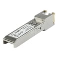 thumbnail image 2 of StarTech.com Juniper RX-GET-SFP Compatible SFP Module, 1000BASE-T, SFP to RJ45 (Copper) Cat6/Cat5e, 1GE Gigabit Ethernet SFP, RJ-45 (Copper) 100m, 1Gbps Mini GBIC Transceiver SFP Module - Lifetime Warranty (RXGETSFPST) - SFP (mini-GBIC) transceiver module (equivalent to: Juniper RX-GET-SFP) - 1GbE - 1000Base-T - RJ-45 - up to 328 ft, 2 of 5
