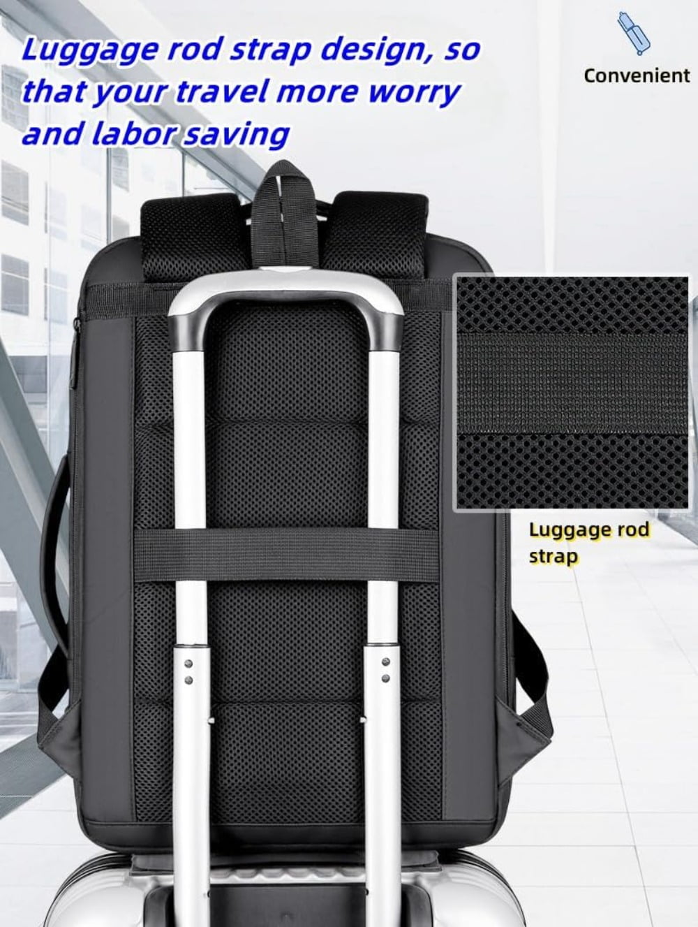 AIGIA 15.6 Inch Business Laptop Backpack Anti Theft Laptops Backpack with USB Charging Port Water Resistant Travel Backpack Computer Bag Gifts for Men