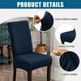 thumbnail image 6 of Chair Covers for Dining Chairs, Dining Room Chair Covers, Stretch Kitchen Chairs Covers, Removable Washable Dining Chair Covers for Home Kitchen Banquet Hotel Ceremony (Khaki, 4 PCS), 6 of 7