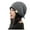 Grey, variant on Winter Fleece Line, Outdoor Warm Thermal Knitted Hat Stocking Caps Women Knitted Pile Hat Autumn Winter Large Head Circumference Show Face Small Wool Pullover Hat Wrapped Head Cold Hat
