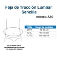 thumbnail image 5 of Faja Corset Tracción Lumbar Sencilla Vertebra A30 Tynor, 5 of 5