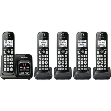 Panasonic Expandable Cordless Phone with Call Block and Answering (Best Panasonic Cordless Phone With Answering Machine)