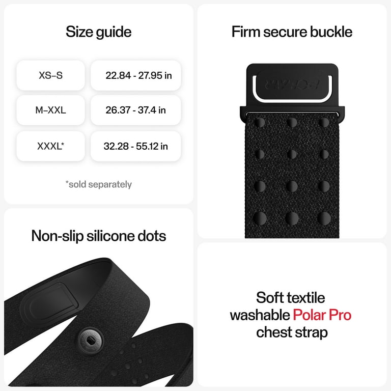 Polar H10 Heart Rate Monitor – ANT+ , Bluetooth – HR Sensor for