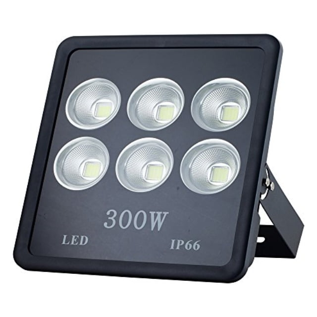 Musuger 300W Super Bright Outdoor LED Flood Lights with Fixture