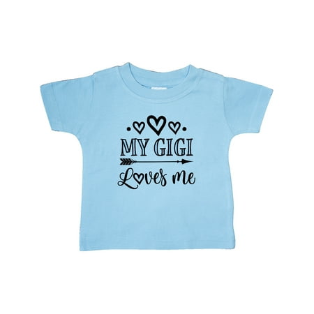 

Inktastic My Gigi Loves Me Gift Outfit Gift Baby Boy or Baby Girl T-Shirt
