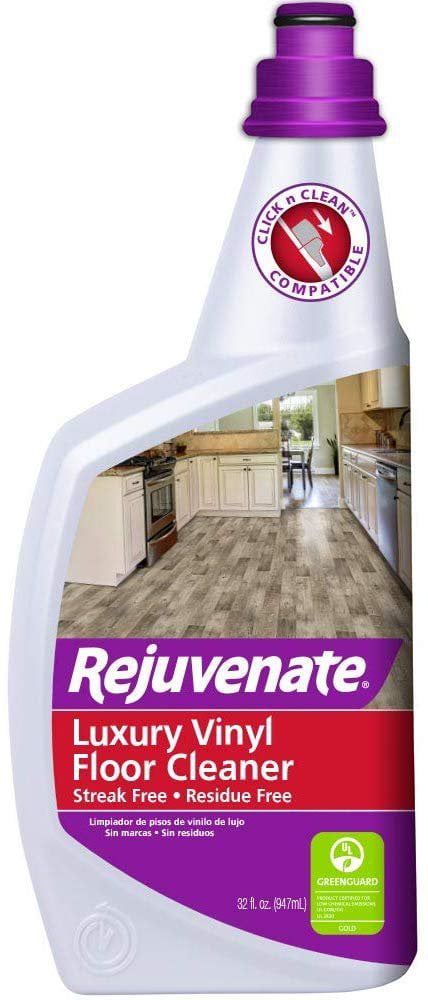  Rejuvenate High Performance Luxury Vinyl Tile Plank Floor  Cleaner pH Neutral Formula Doesn't Leave Streaks or Dulling Residue (128oz  + 32oz) : Health & Household