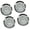 Roman silver, variant on 4Pcs 55mm Quartzs Clock Inserts with Arabic or Roman Numerals for Clockmakers and Collectors Craft Projects Accessories