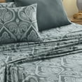 Lux Decor Collection King Bed Sheet Set 6 Piece Microfiber Sheets Set