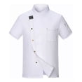 thumbnail image 1 of Manga Corta Uniforme Chef Cocina Gastronomia Moda, 1 of 8