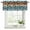 Light Blue, variant on Teal Blue Brown Curtain Valances for Windows, Kitchen Valance Window Treatments Panel 2 Pack, Rustic Farmhouse Dog Paw Vintage Rod Pocket Short Curtains for Bathroom Bedroom 42 x 12 Inch