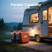 AIVOLT 1600 Watts Gas Powered Portable Quiet Inverter Generators for Home Use Emergency and Camping, EPA Compliant, Low Oil Shutdown