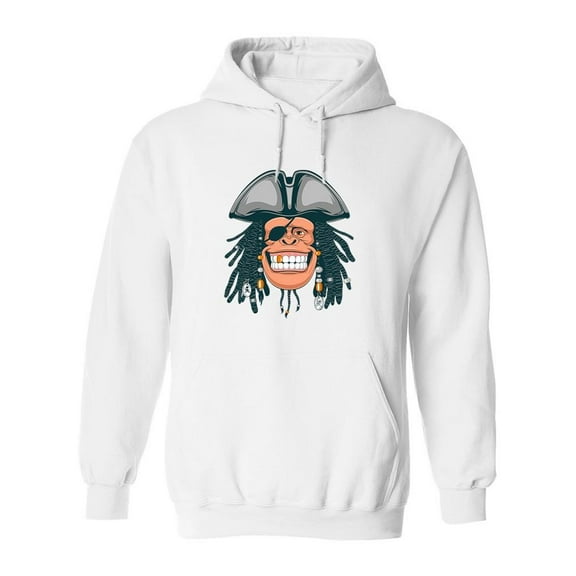 Pirate Chimpanzee Hoodie Men -Image by Shutterstock, Male Small