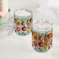 thumbnail image 2 of Yayeee 2 Pack Qtip Holder Bathroom Cotton Swab Canister with Lid Clear Dispenser Set, Yellow Tomatoes, 2 of 6